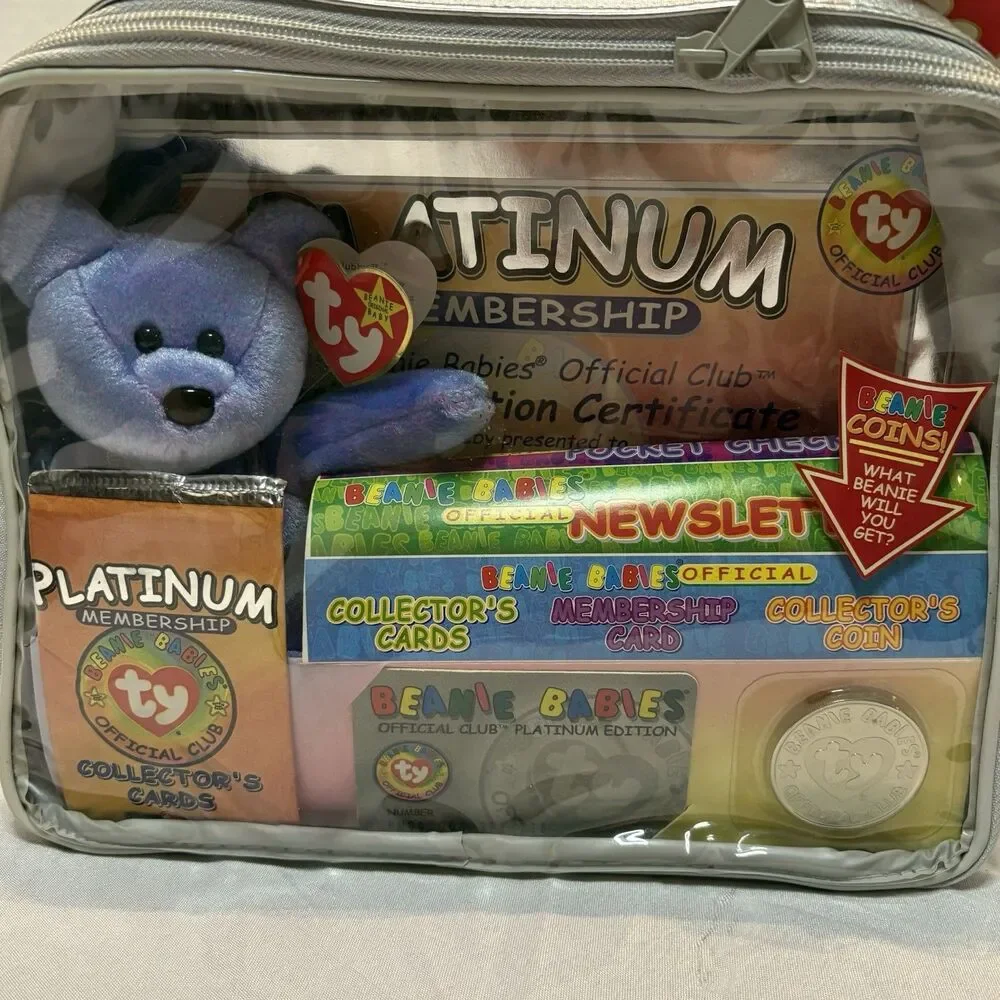 Ty Beanie Babies 1999 Platinum Edition Official Club Membership Kit, New Sealed